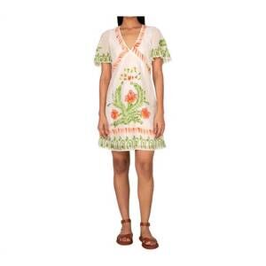 NEW BANJANAN dumitara mini dress in white